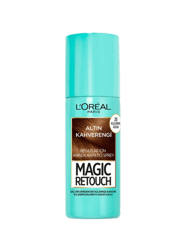 Loreal Paris Magic Retouch Beyaz Kapatıcı Saç Spreyi  Altın Kahve