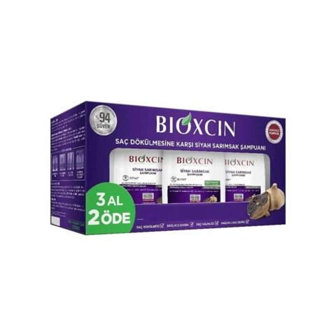 Bioxcin Siyah Sarımsak Şampuanı 3 al 2 öde  Dökülme Önleyici Şampuan