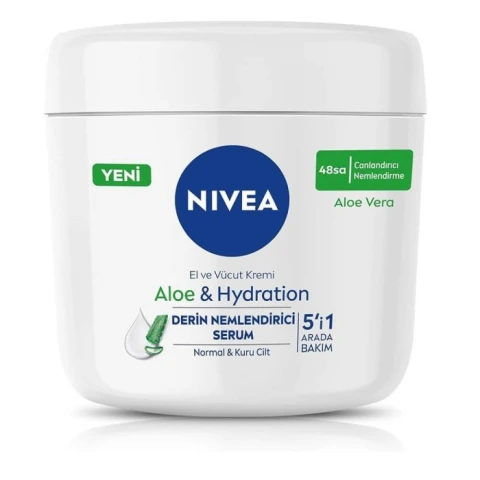 Nivea Aloe Vera El ve Vücut Bakım Kremi 400 Ml
