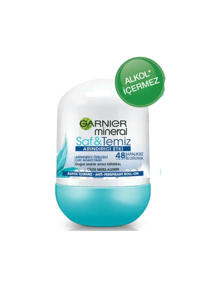 Garnier Mineral Saf&Temiz Kadın Roll-On 50 Ml
