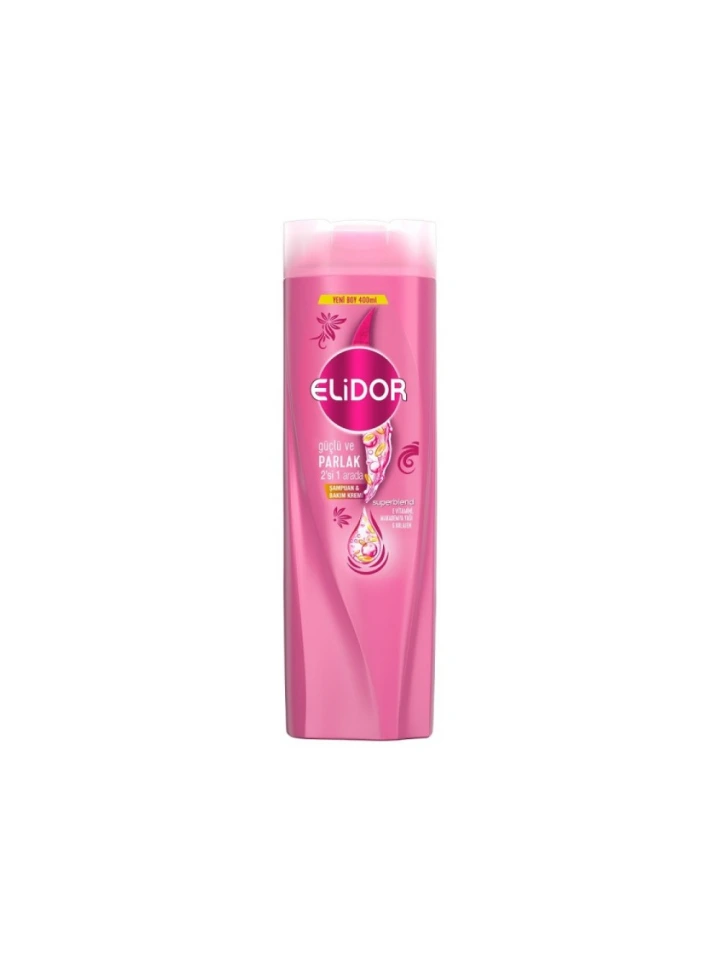 Elidor Güçlü ve Parlak 2in 1 Şampuan 400 Ml