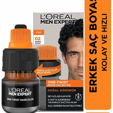 Loreal Men Expert One Twist Erkek Saç Boyası Siyah