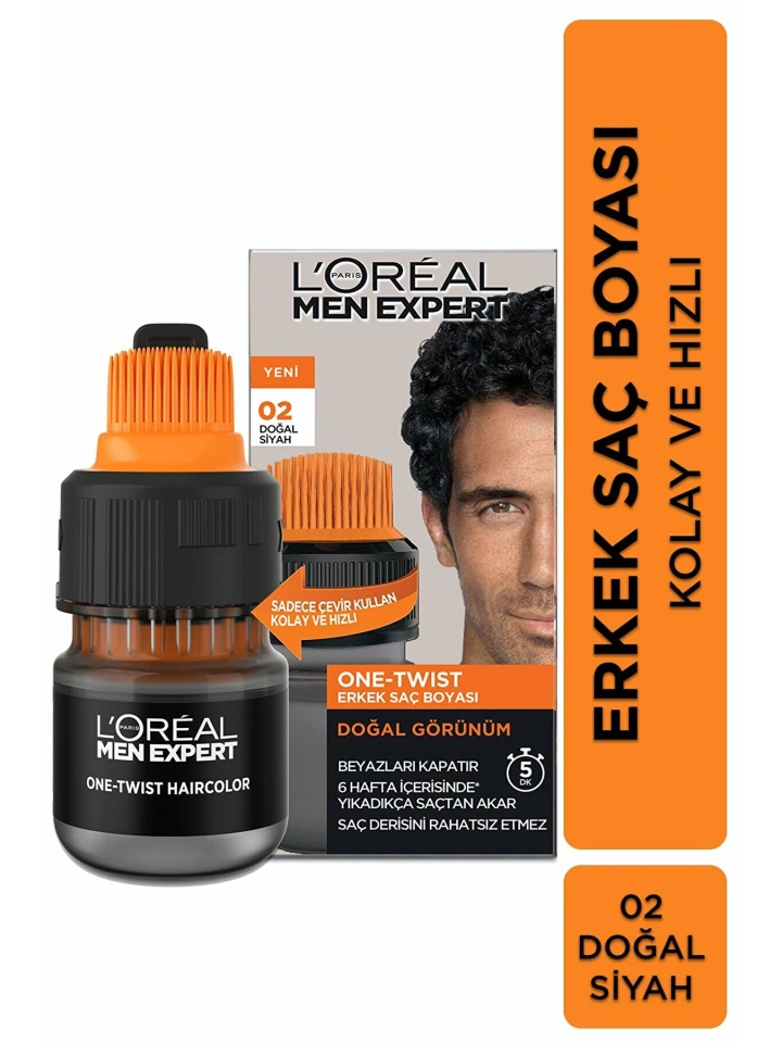 Loreal Men Expert One Twist Erkek Saç Boyası Siyah