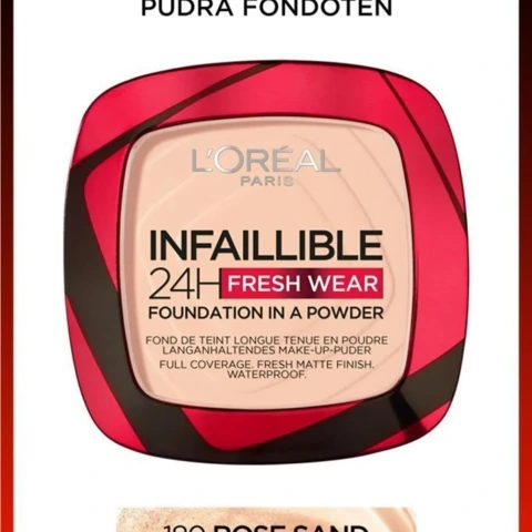 Loreal Paris Infaillible 24H Fresh Wear Pudra Fondöten 180 Rose Sand