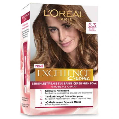 Loreal Excell 6 3 Badem Kahvesi Saç Boyası
