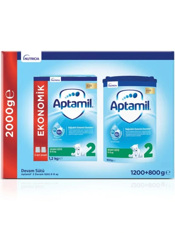 Aptamil 2 Devam Sütü 1200 Gr 800 Gr Hediye