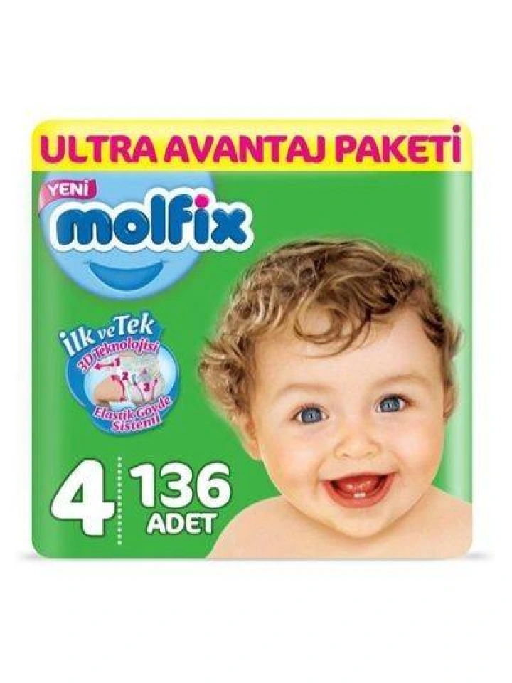 Molfix Ultra Avantaj Paketi 4 Numara 136 lı Paket