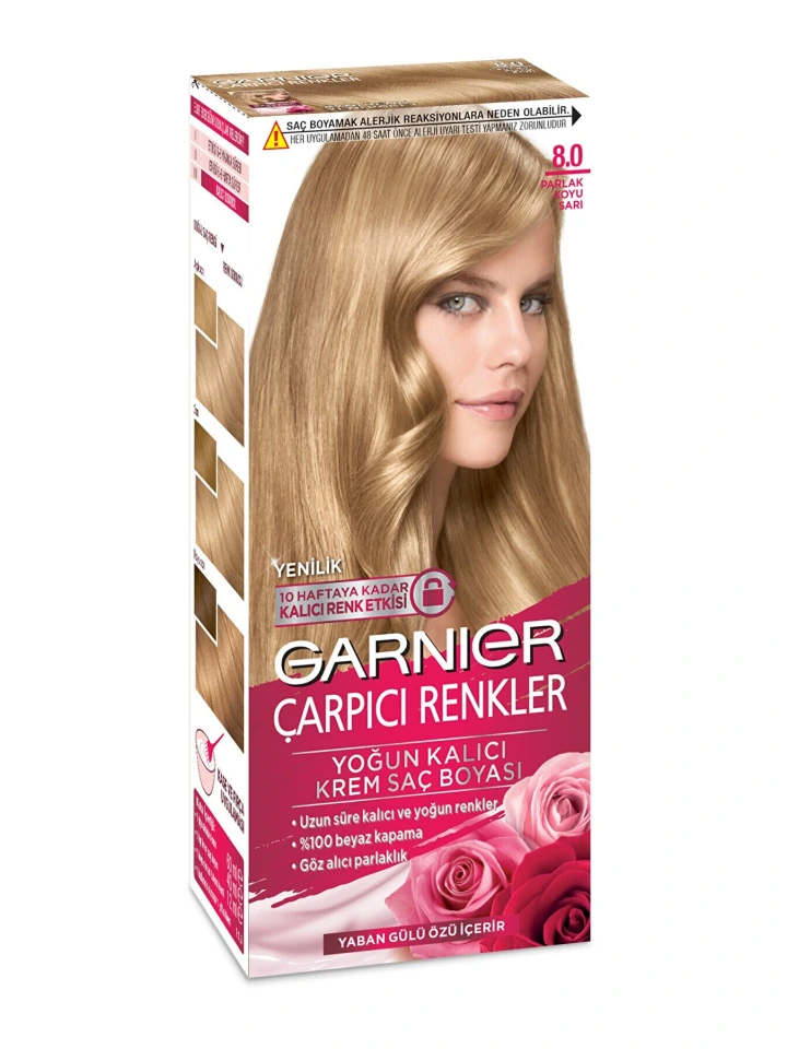 Garnıer Color Naturel Çarpıcı Renkler 8 0 Koyu Sarı