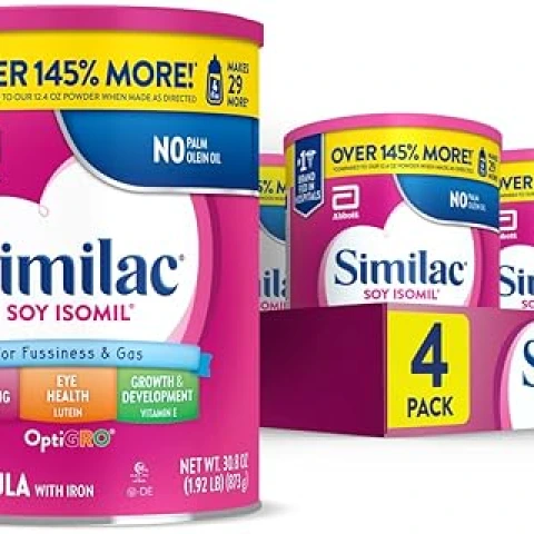 Similac Soya İzomil Bebek Maması Tozu Bitki Bazlı Protein 4’lü Paket