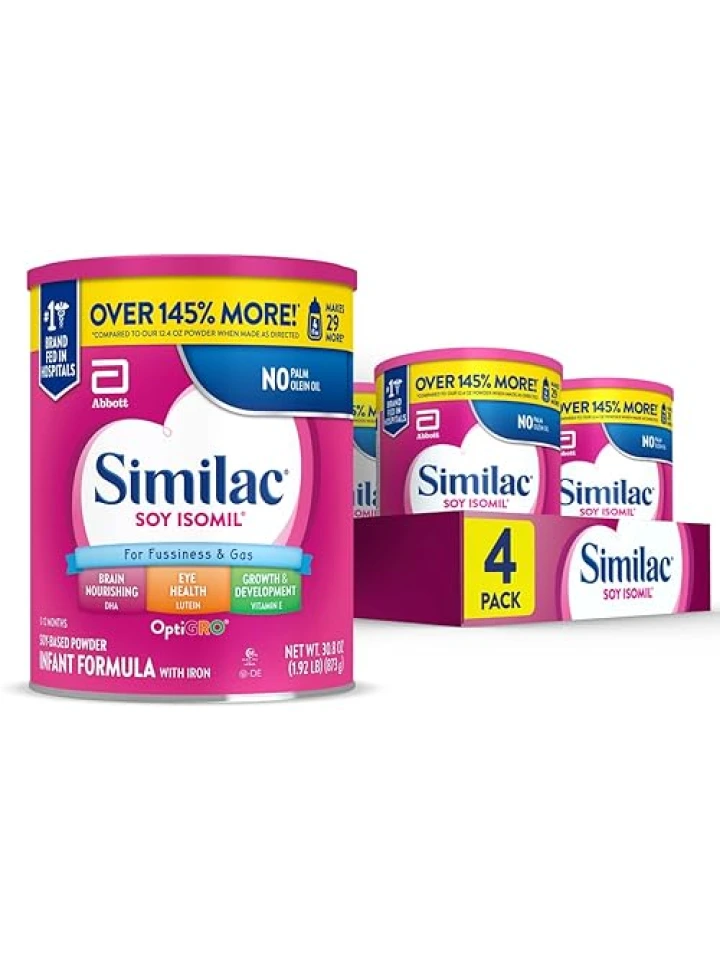 Similac Soya İzomil Bebek Maması Tozu Bitki Bazlı Protein 4’lü Paket
