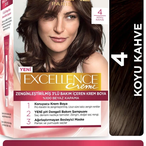 Loreal Excell 4 Koyu Kahve Saç Boyası