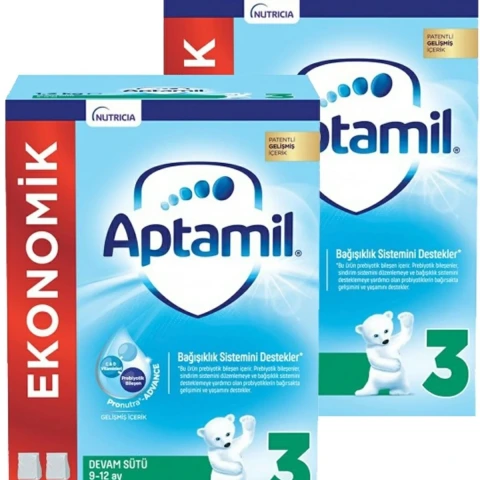 Aptamil 3 Devam Sütü Yeni Formül 1200 gr 2 Adet