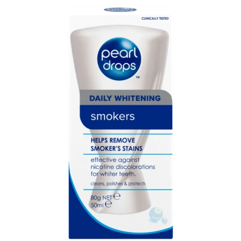 Pearl Drops Smokers Stain Removing Daily Whitening - Beyazlatıcı Diş Cila Macunu 50ml