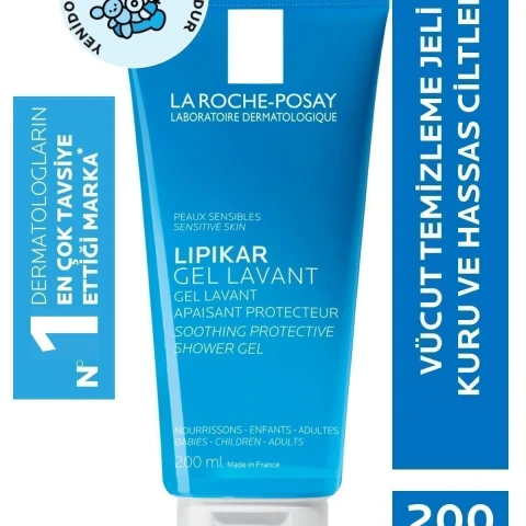 La Roche Posay Lipikar Gel Lavant 200 ml Kuru Ciltler İçin Temizleme Jeli