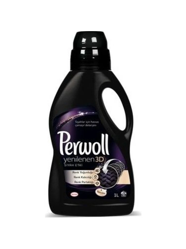 Perwoll 1 lt Yenilenen Siyah Etki Sıvı Deterjan