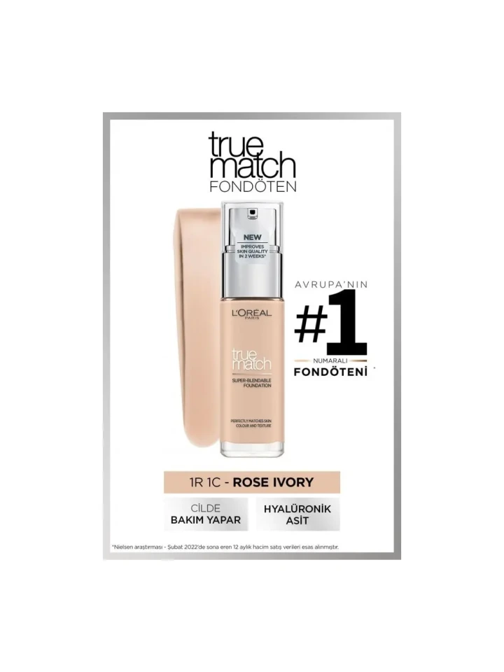 Loreal Paris True Match Fondöten 1R1c1k Ivoire R