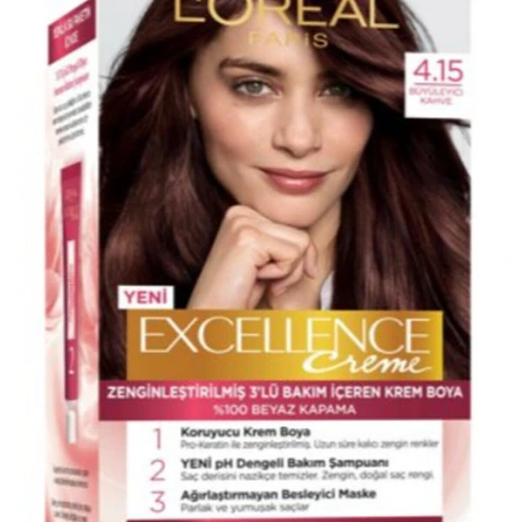 Loreal Excell Creme 4 15 Büyüleyici Kahve Saç Boyası