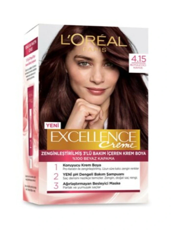 Loreal Excell Creme 4 15 Büyüleyici Kahve Saç Boyası