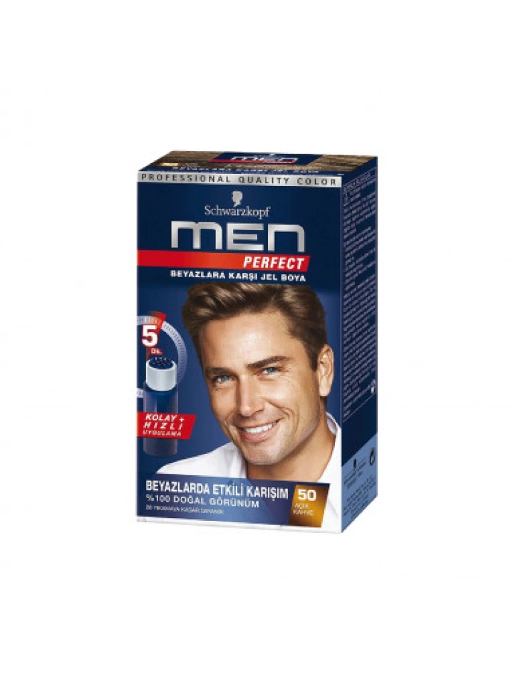 Schwarzkopf Men Perfect Saç Boyası 50 Açık Kahve