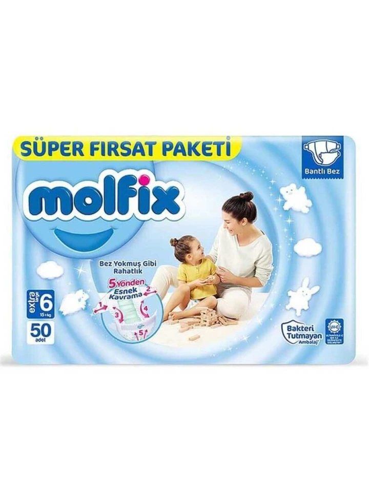 Molfix Bebek Bezi 4 Numara 76 lı