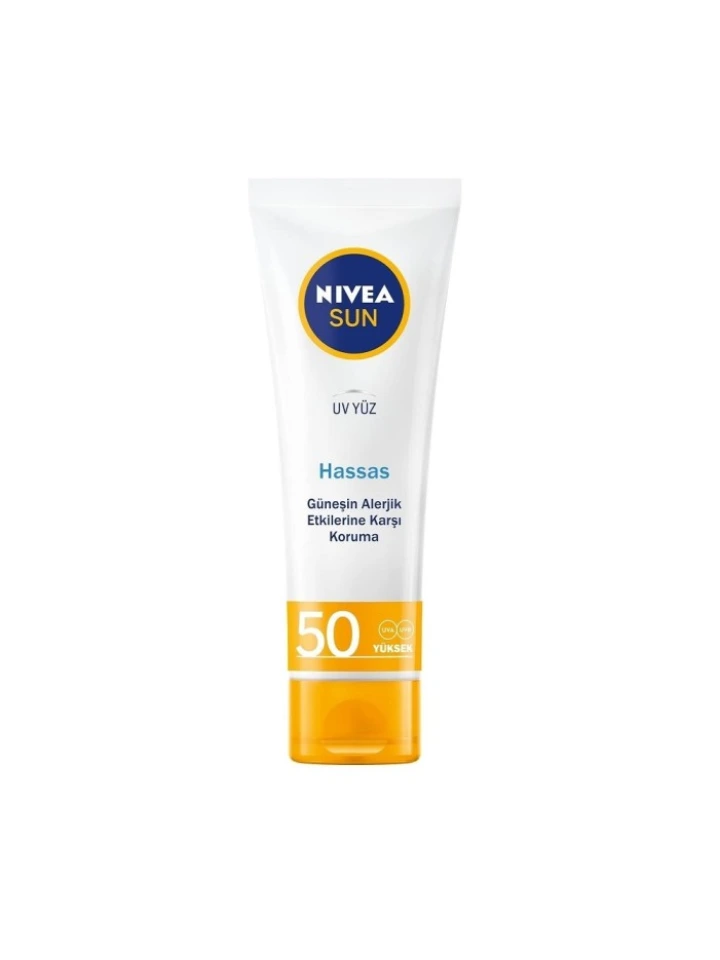 Nivea Sun Hassas Yatıştırıcı Spf50 Güneş Koruyucu Yüz Kremi 50 Ml