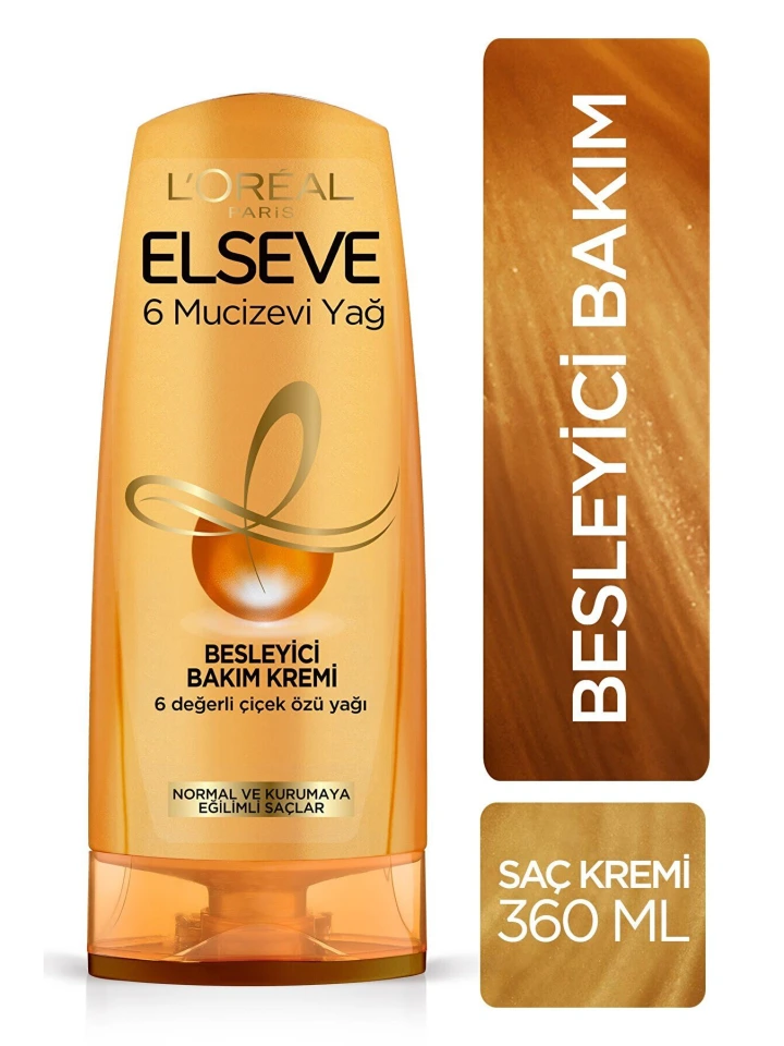 L′Oréal Paris Elseve Mucizevi Yağ Besleyici Bakım Kremi 360 Ml