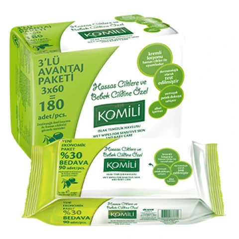 Komili Sensitive Islak Havlu 3
