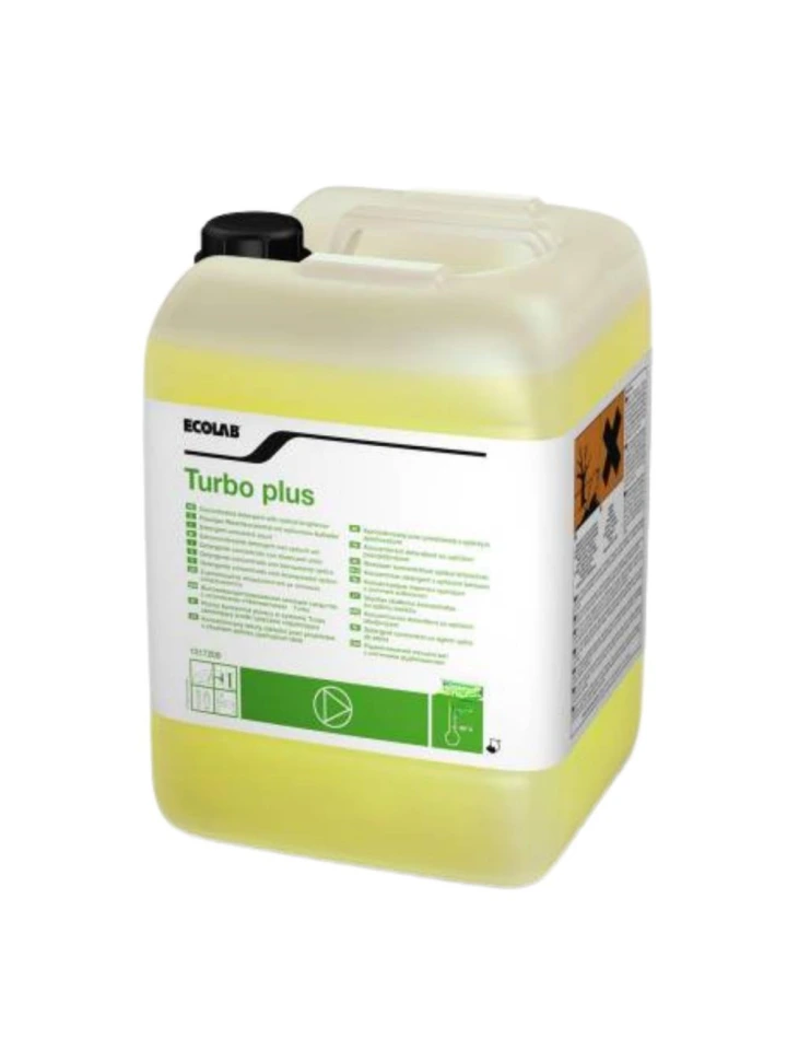 Ecolab Turbo Plus - Optik Parlatıcı İçeren Konsantre Sıvı Deterjan 17 kg