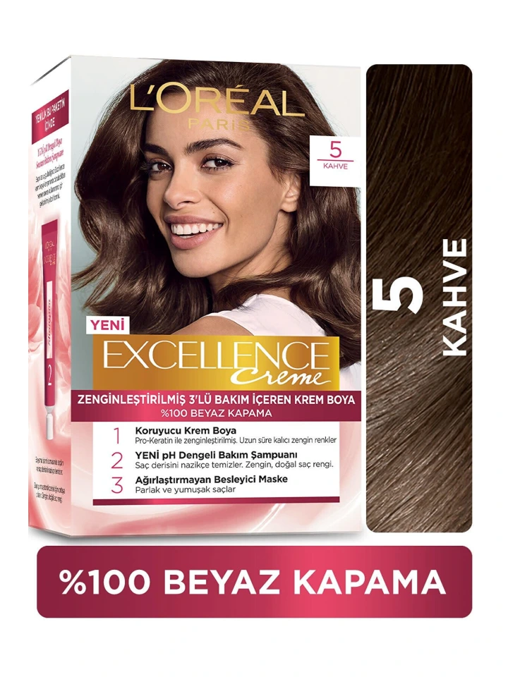 Loreal Excell Creme 5 Kahve Saç Boyası