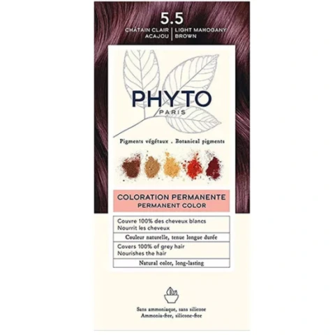 Phyto Phytocolor Bitkisel Saç Boyası 5 5 Açık Kestane Akaju