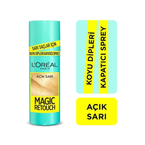 Loreal Magıc Retouch AE75  9 3 Beyaz Kapatıcı Sprey Açık Sarı
