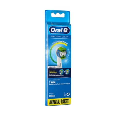 Oral B Precision Clean Gelişmiş Diş Fırçası Yedek Başlığı 4 lü Avantaj Paketi