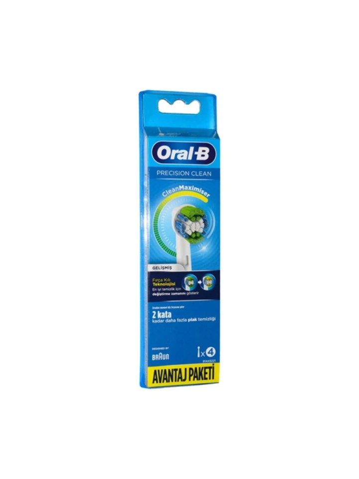 Oral B Precision Clean Gelişmiş Diş Fırçası Yedek Başlığı 4 lü Avantaj Paketi