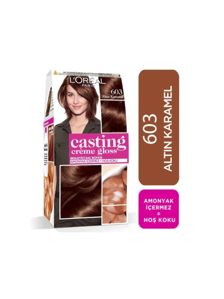 Loreal Casting Creme Gloss TR 603 Choco Macaroon Altın Karamel Saç Boyası
