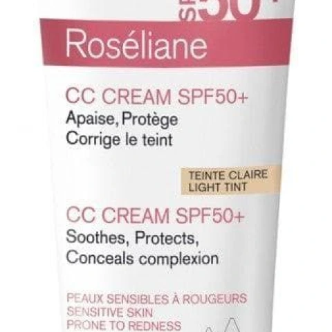 Uriage Roseliane Cc Cream Spf 50  Kızarıklığa Eğilimli Olan Hassas Ciltler Için Güneş Kremi 40 ML