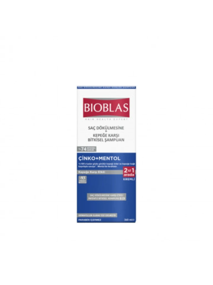Bioblas Saç Dökülmesi ve Kepeğe Karşı Çinko Mentol Şampuan 360 ml