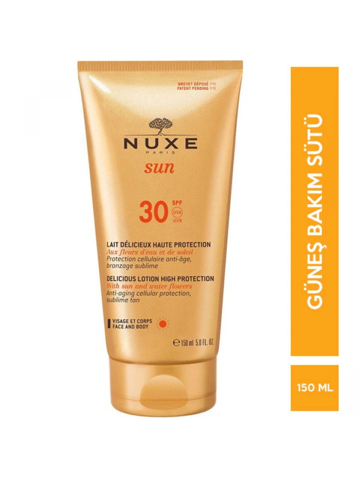 Nuxe Sun Lait Delicieux Hıgh Protection SPF 30 150 ML Güneş Bakım Sütü