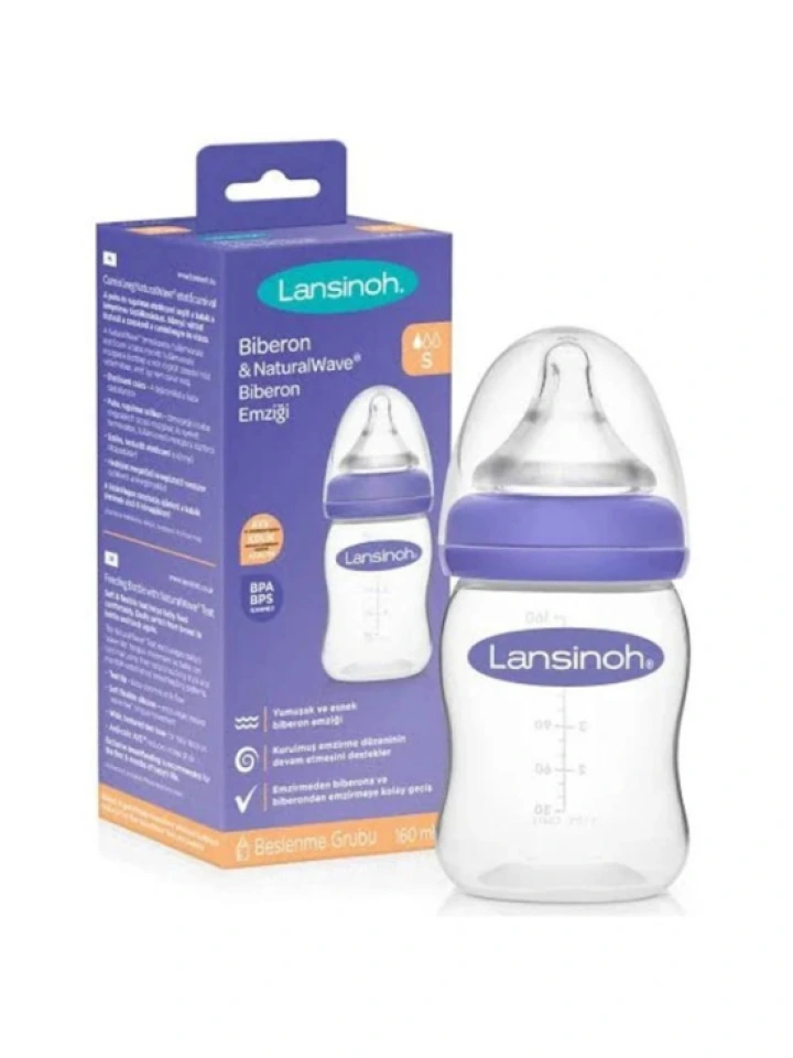 Lansinoh 75580 Natural Wave Silikon Uçlu Biberon 160 ml
