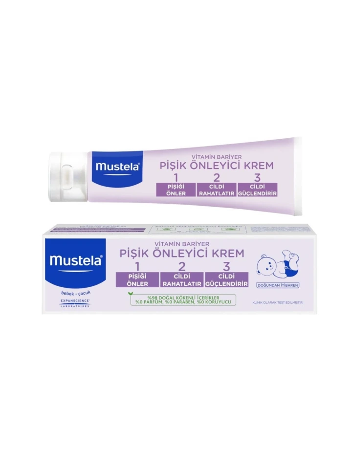 Mustela Vitamin Barrier Cream 1 2 3 Pişik Kremi 50 ML