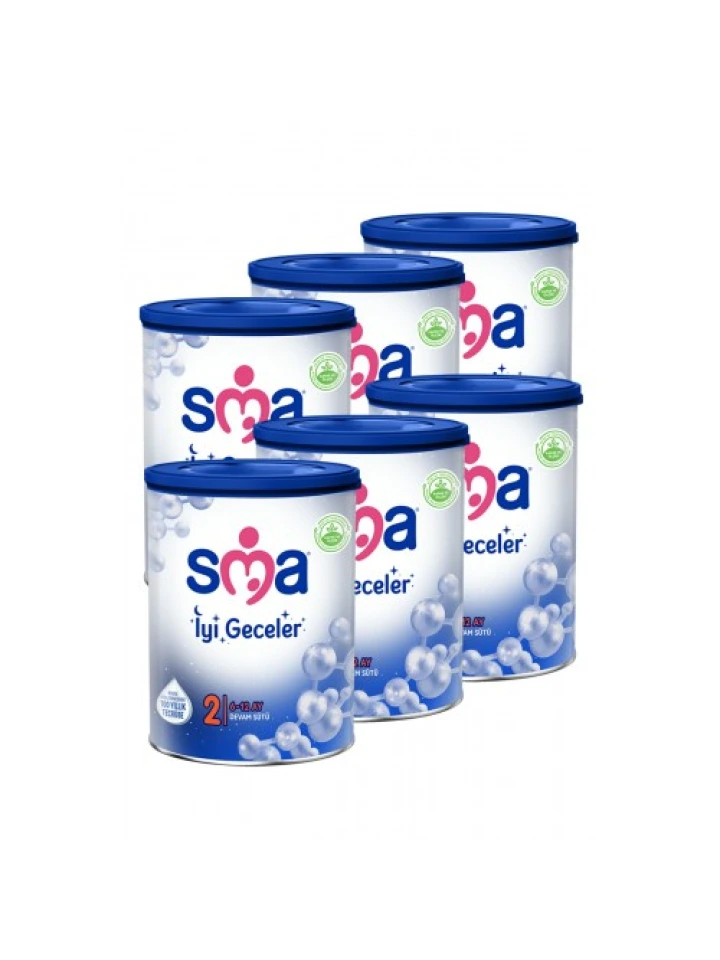 Sma İyi Geceler 2 6 12 Ay Devam Sütü 800 6 lı Paket