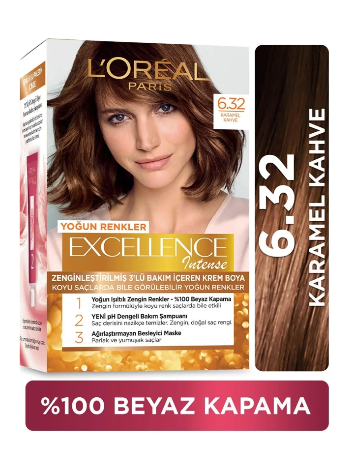 Loreal Excell 6 32 Karamel Kahve Saç Boyası