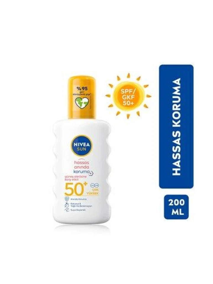 Nivea Sun Hassas Koruma Yatıştırıcı Güneş Spreyi Spf 50 200 Ml