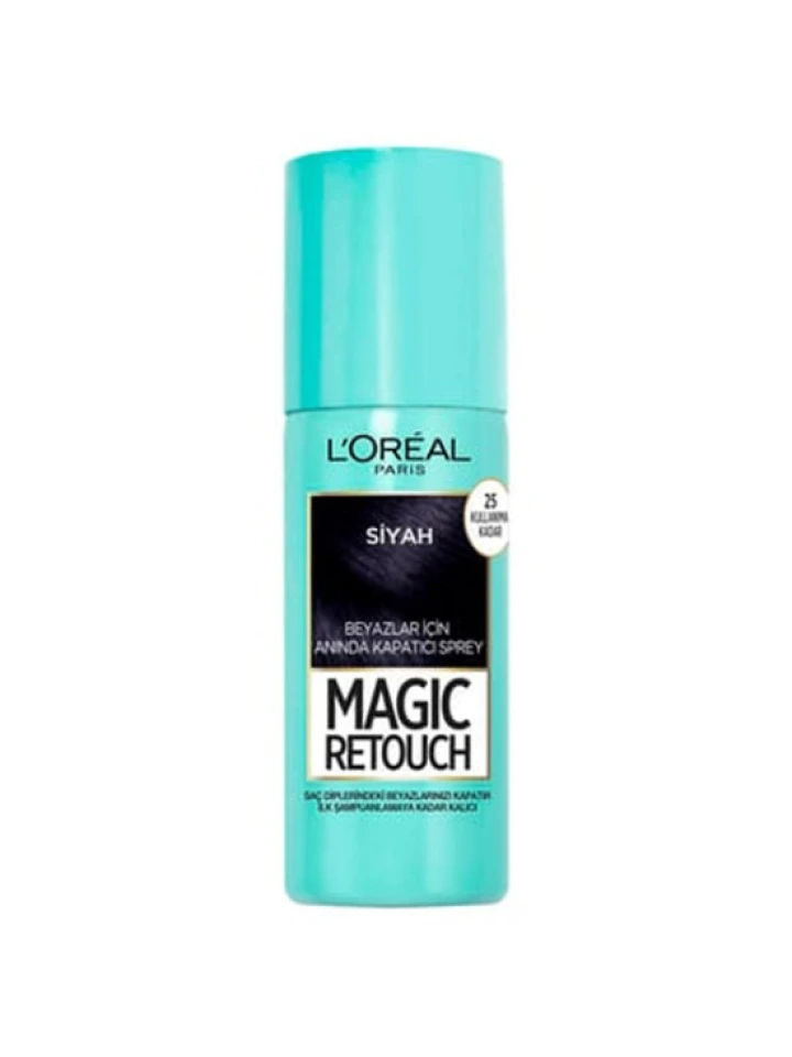 Loreal Paris Magic Retouch Beyaz Kapatıcı Saç Spreyi Siyah