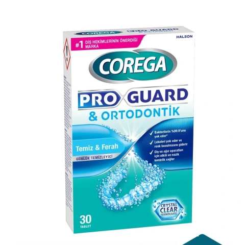 Corega Proguard Retainer 30'lu Temizleyici Tablet