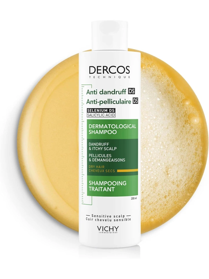 Vichy Dercos Anti Dandruff Kuru Saçlar için Kepek Karşıtı Şampuan 200 ml