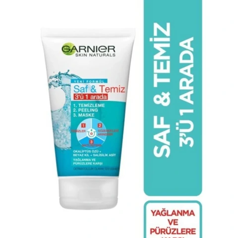 Garnier Maske Saf Temiz Yüz Maske