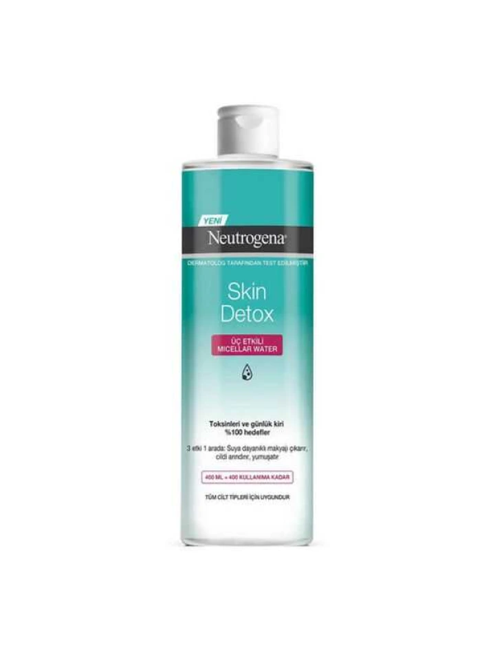 Neutrogena Skin Detox Üç Etkili Makyaj Temizleme Suyu 400 Ml