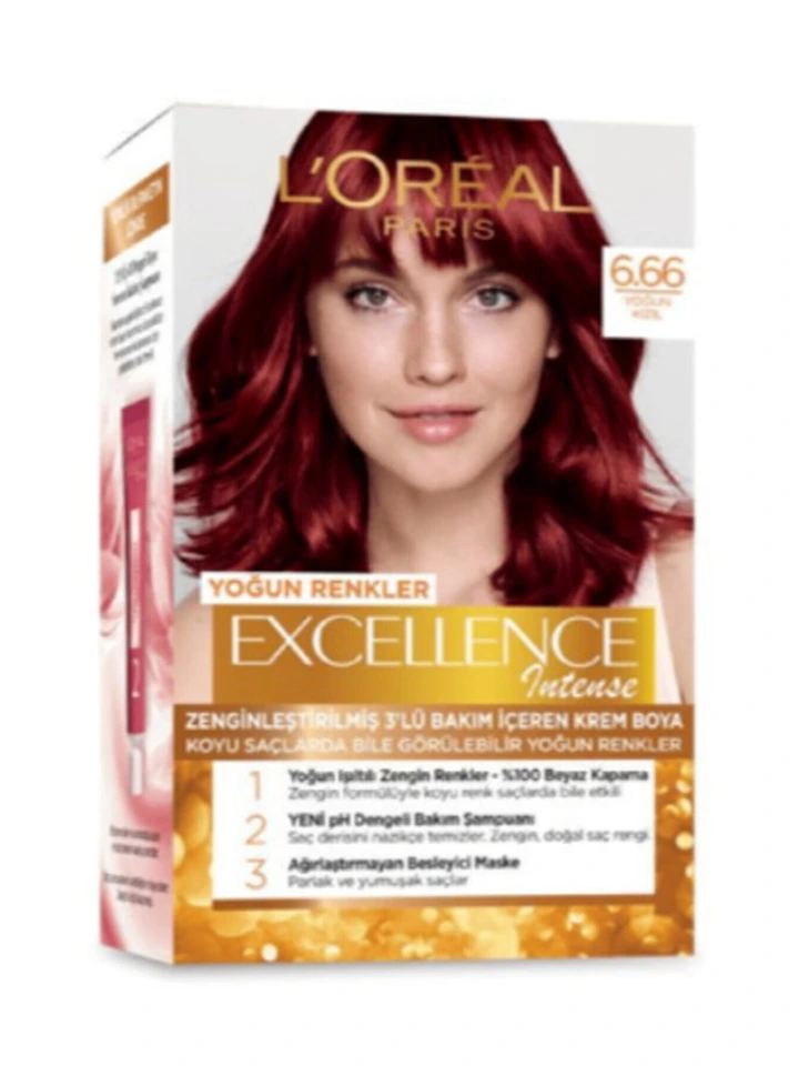 Loreal Excellence Intense Saç Boyası 6.66