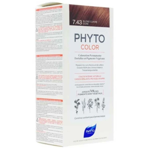 Phyto Phytocolor Bitkisel Saç Boyası 7 43 Kumral Bakır Dore