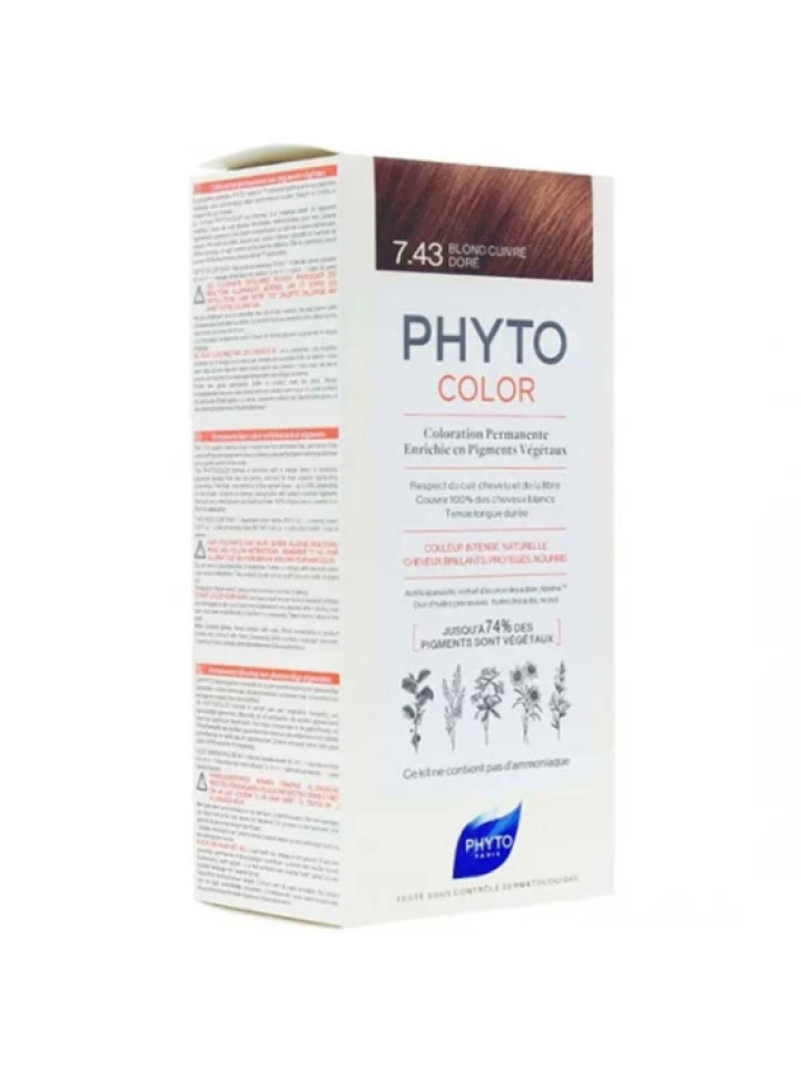 Phyto Phytocolor Bitkisel Saç Boyası 7 43 Kumral Bakır Dore